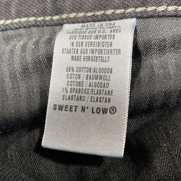 Vintage Lucky brand Sweet N' Low Flare Jeans Black 6/28 - Picture 11 of 12